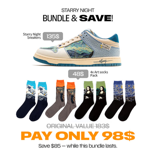 The Starry Night Sneakers X Socks Bundle