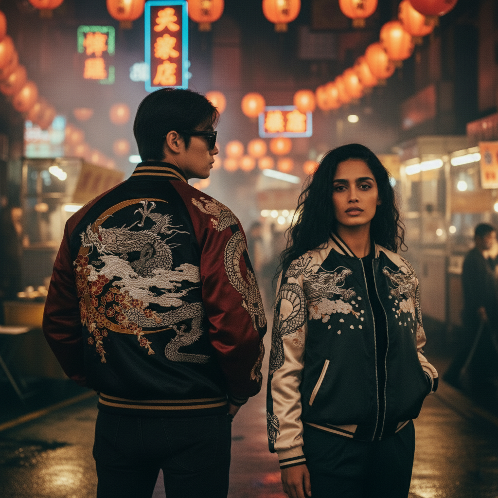 Obsidian Bloom Reversible Sukajan Jacket