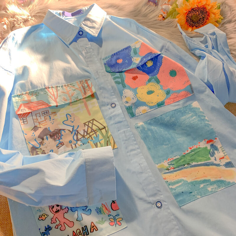 Oil Painting Inspired Oversized Shirt