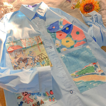 Oil Painting Inspired Oversized Shirt