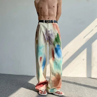Painted Art Baggy Jeans