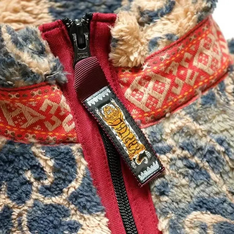 Porcelain Bloom Sherpa Jacket