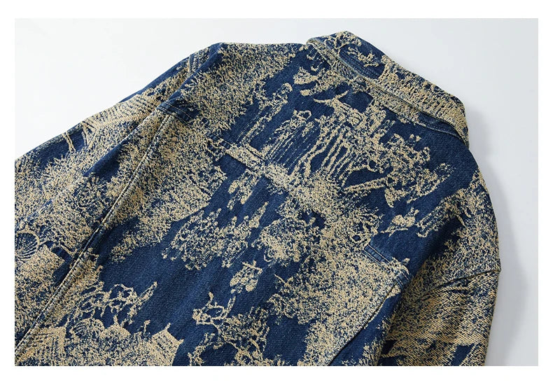 Scenic Jacquard Denim Jacket