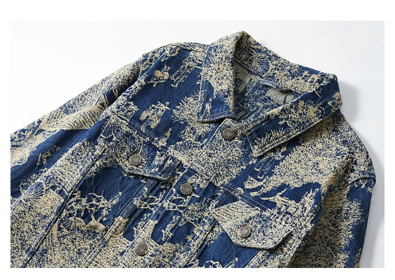 Scenic Jacquard Denim Jacket
