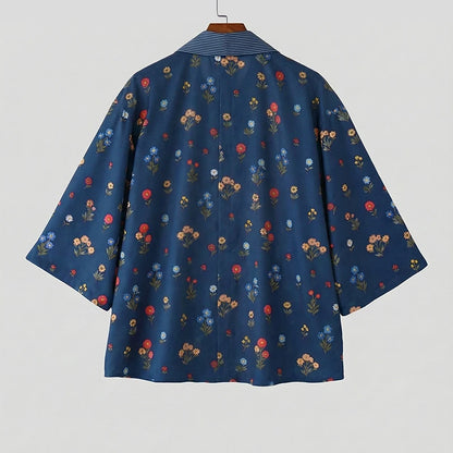 Floral Patchwork Tie-Up Shirt