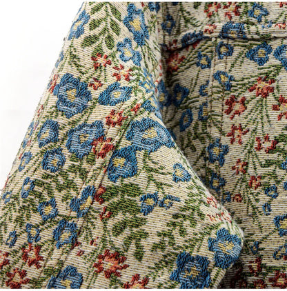 Floral Embroidered Patchwork Denim Jacket