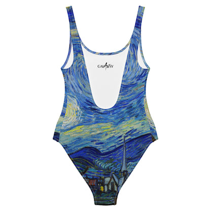 Vincent van Gogh The Starry Night  One-Piece Swimsuit