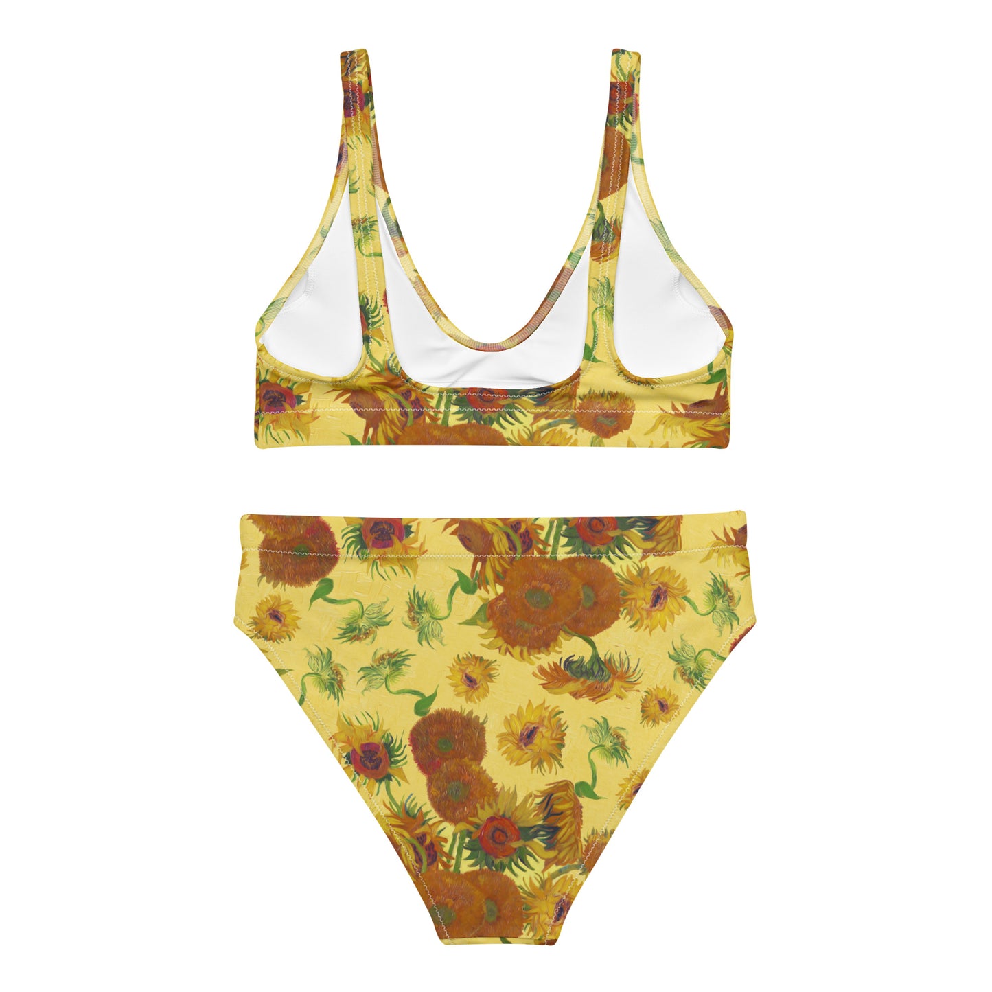 Vincent van Gogh Sun Flowers high-waisted bikini