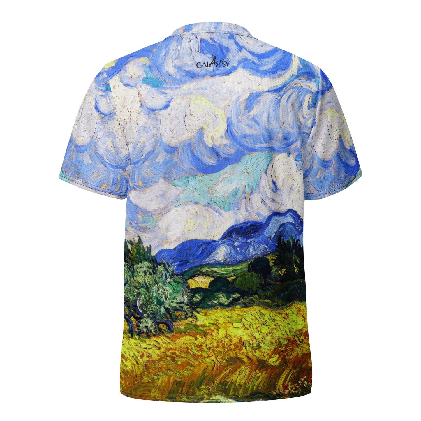 Wheat Field with Cypresses unisex sports jersey