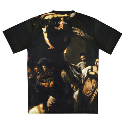 The Seven Works of Mercy Caravaggio unisex sports jersey