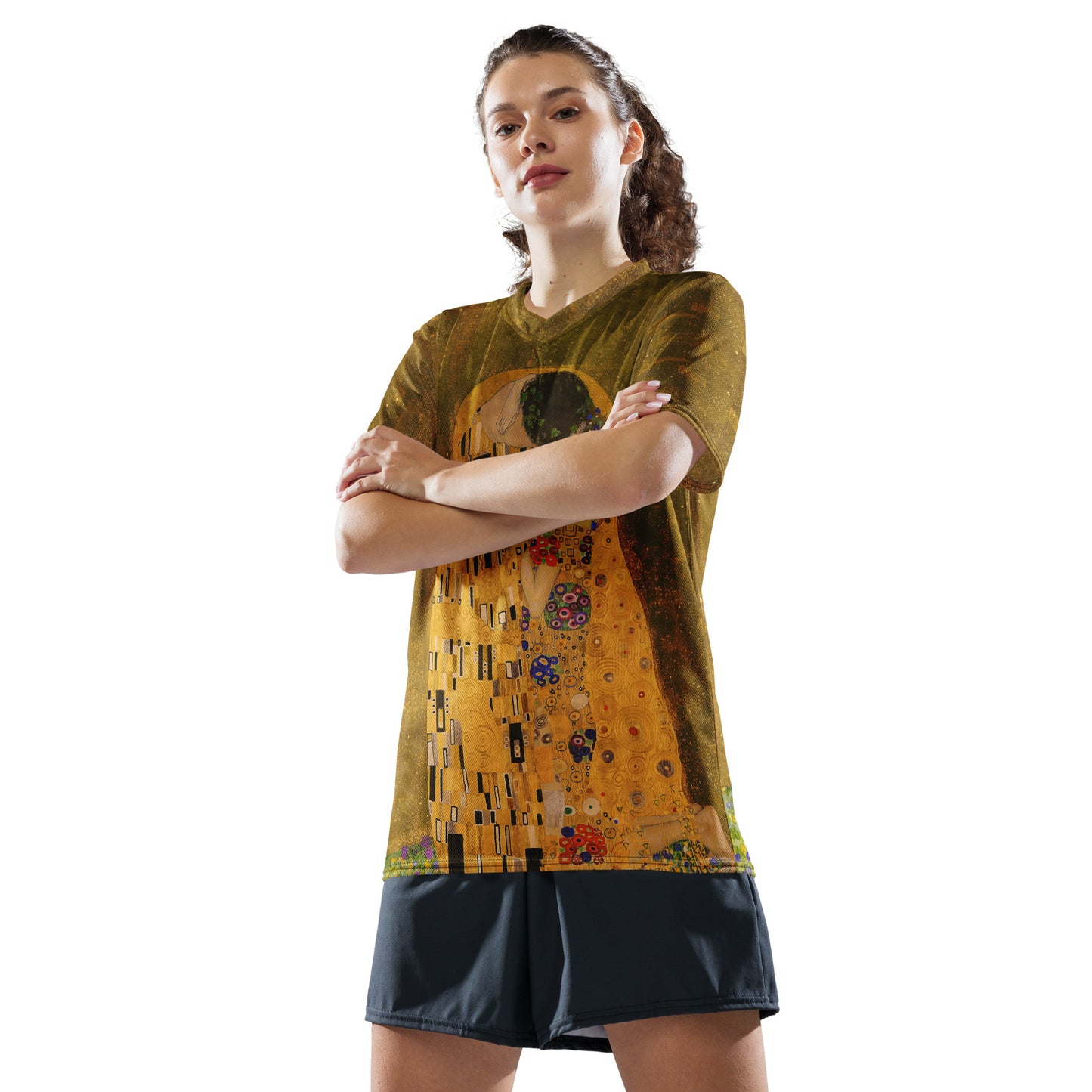 Klimt The Kiss unisex sports jersey