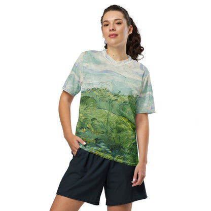 Van Gogh Green Field unisex sports jersey