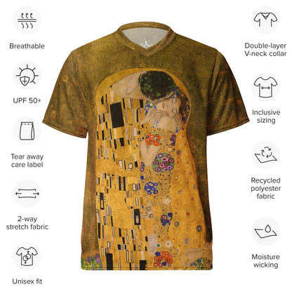 Klimt The Kiss unisex sports jersey