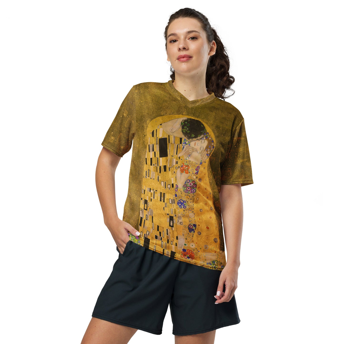 Klimt The Kiss unisex sports jersey