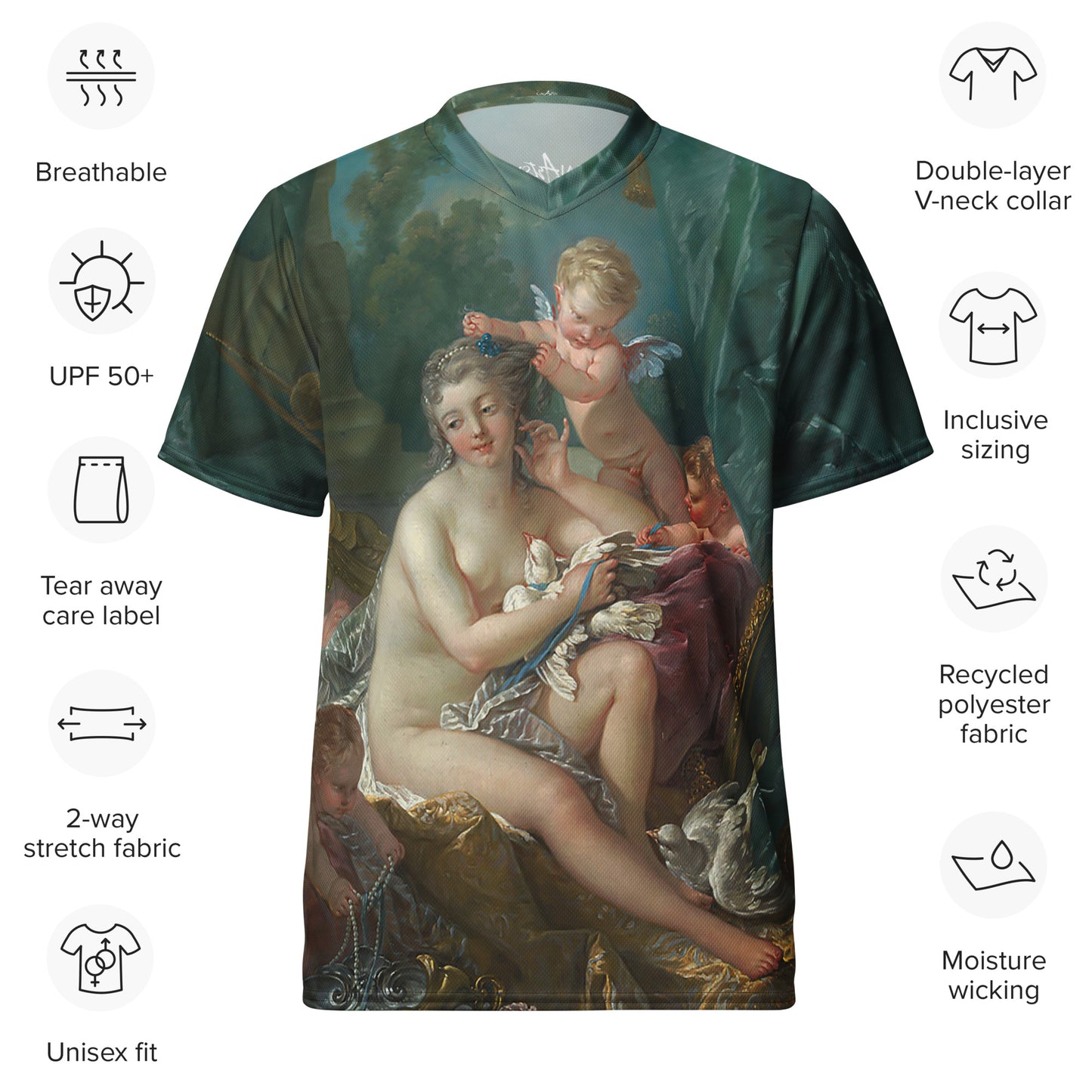 The Toilette of Venus unisex sports jersey