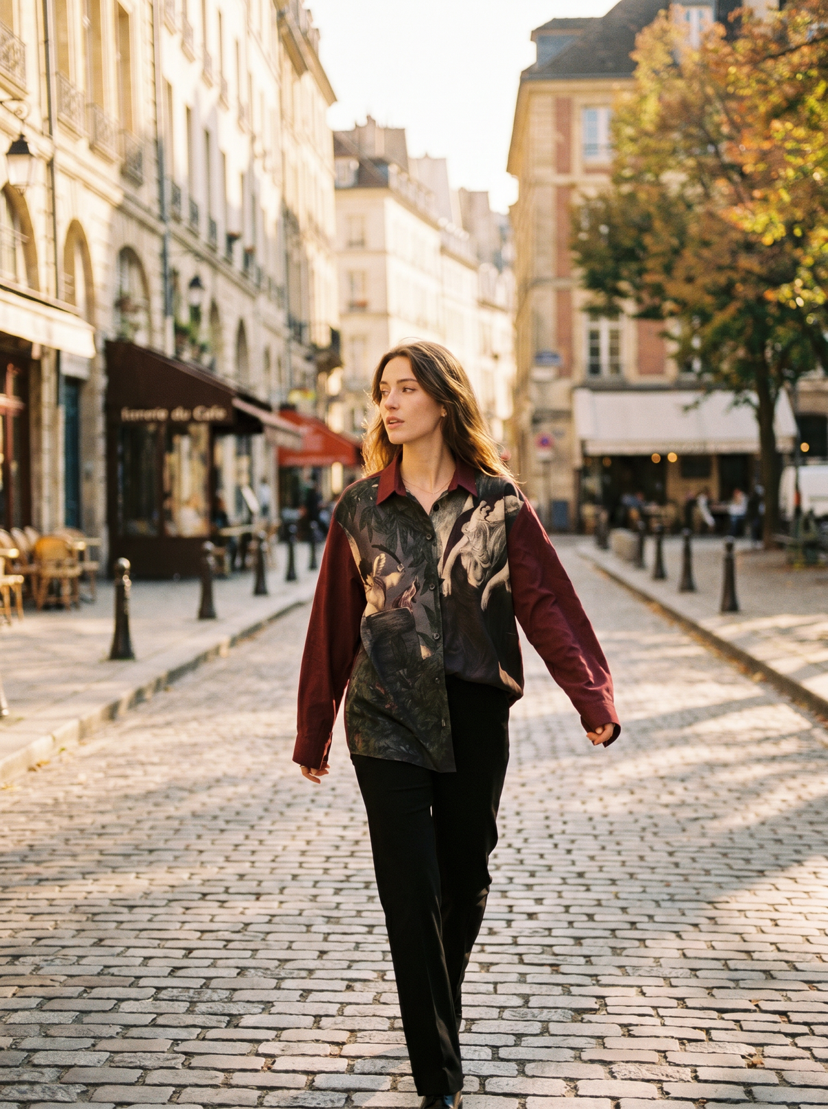 The Archive Blouse — worn, street lifestyle