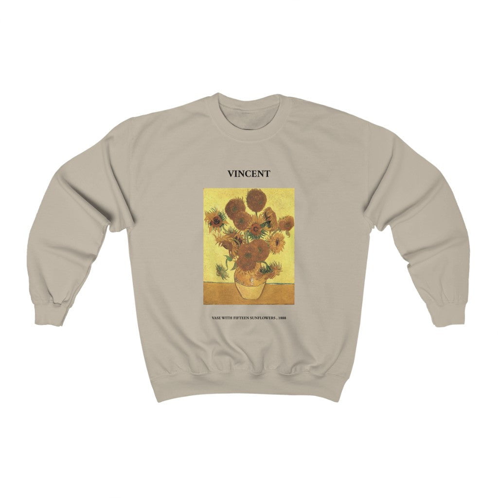 Vincent van Gogh Vase with Fifteen Sunflowers Sweatshirt