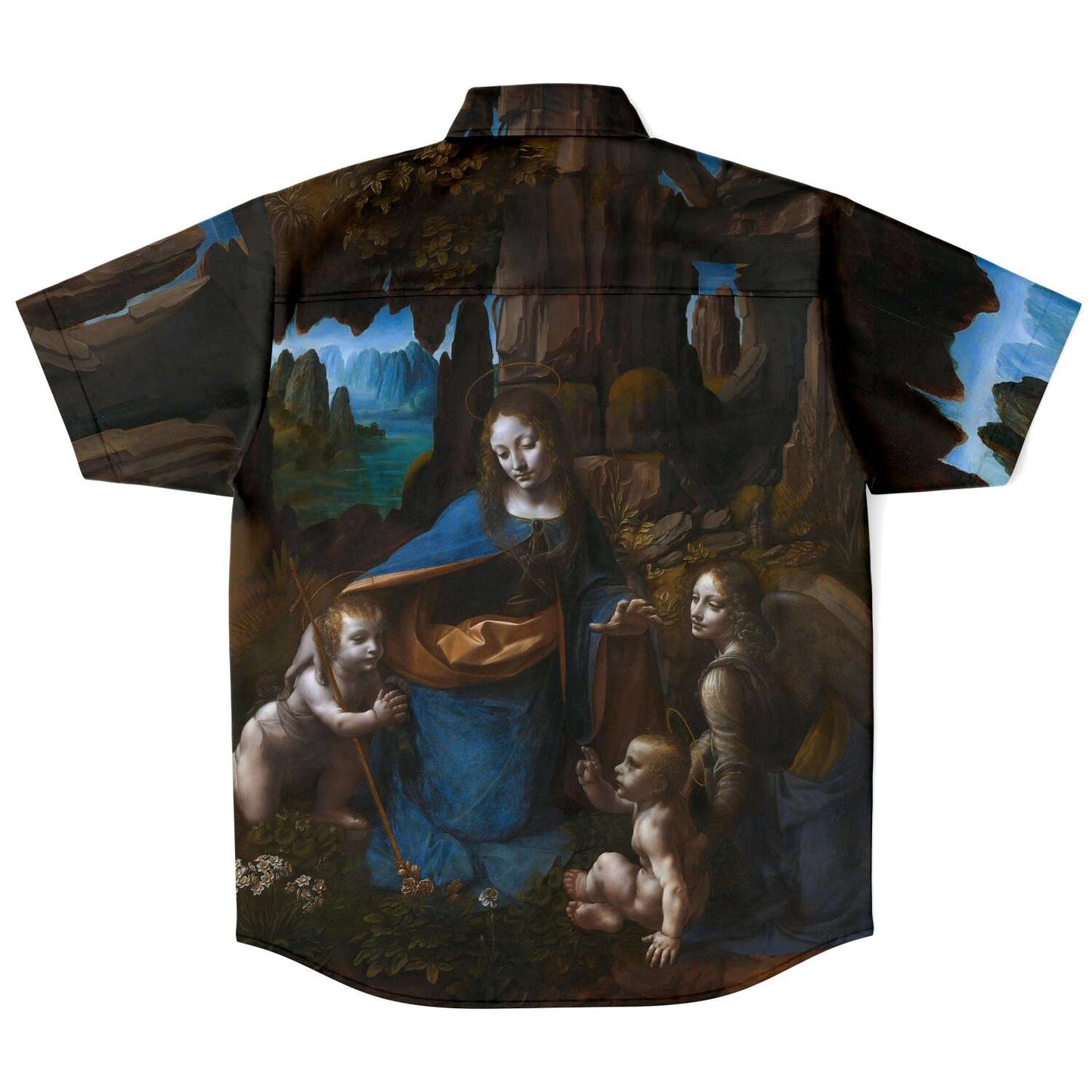 Leonardo Da Vinci Virgin Of The Rocks BUTTONED SHIRT