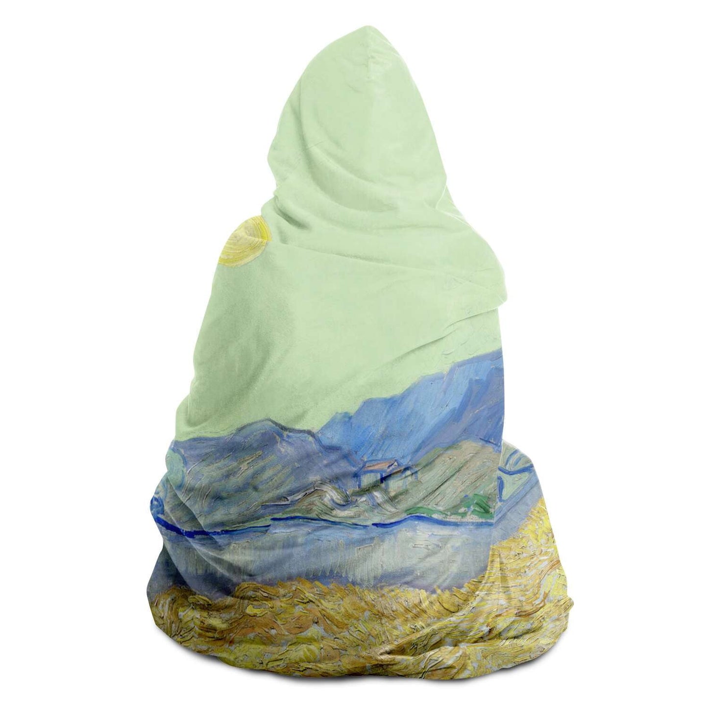 Van Gogh Van gogh Wheatfield with a Reaper Hooded Blanket