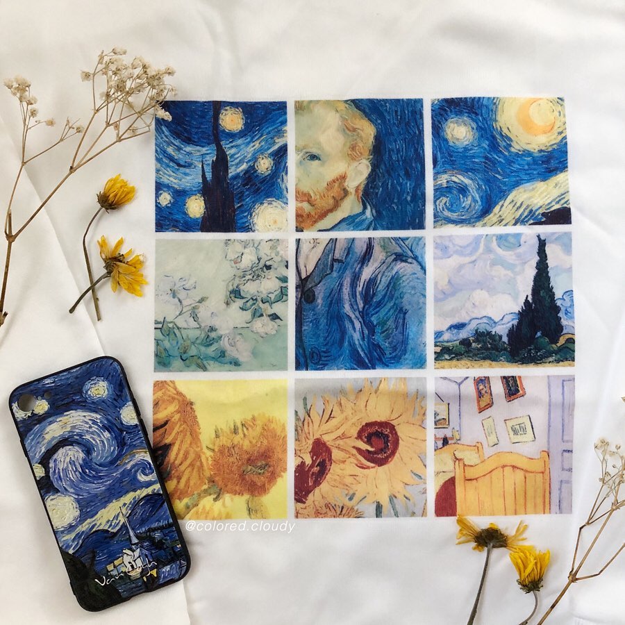 Sudadera Cuadros Van Gogh Rejilla