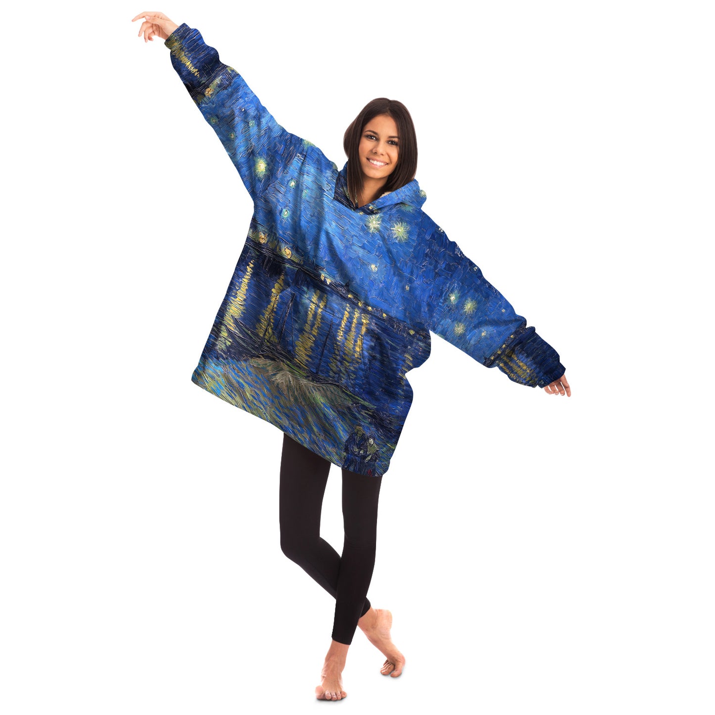 Starry night over the rhone Van Gogh Snug Hoodie