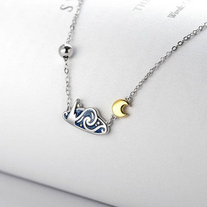 Van Gogh Starry Night inspired Necklace