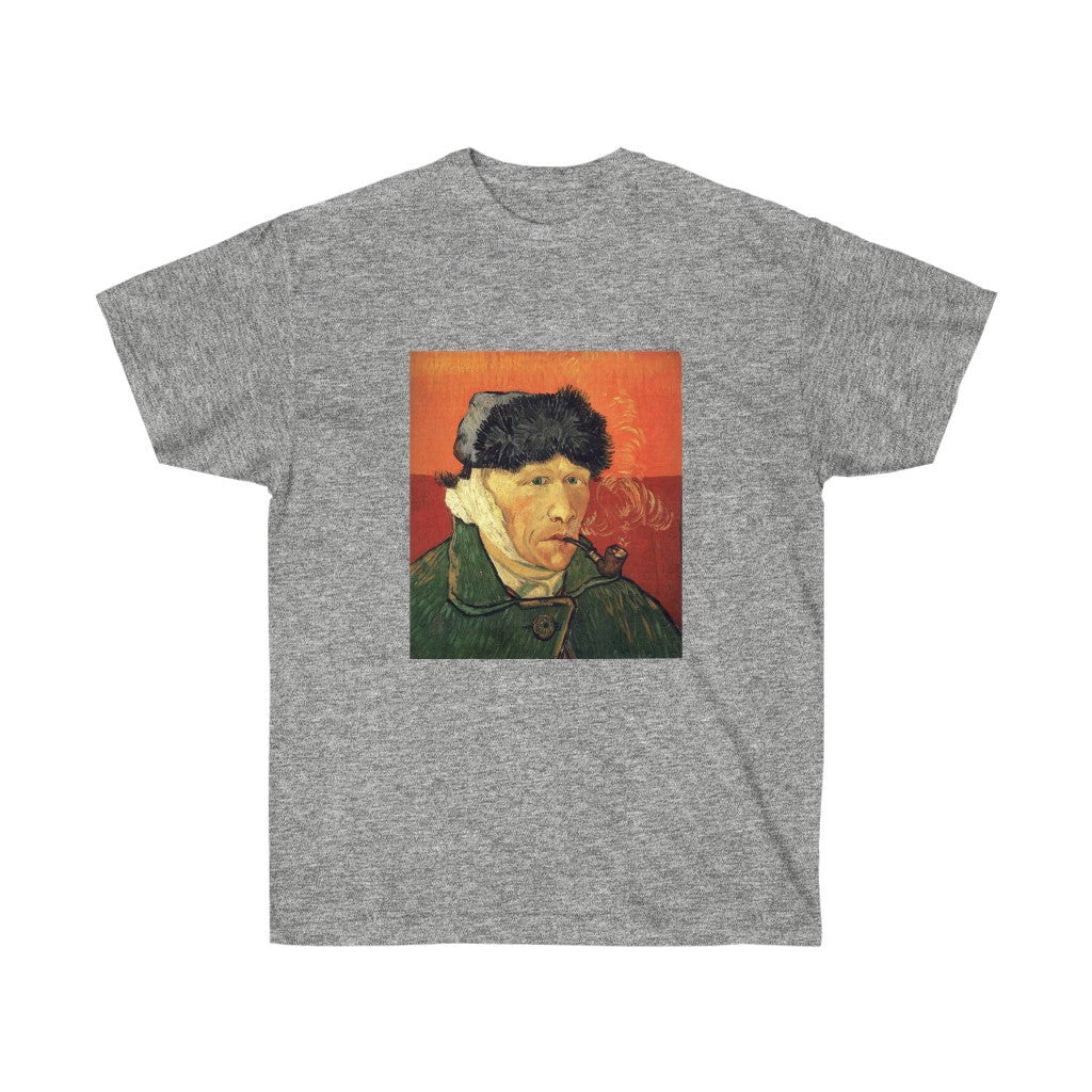 Vincent van Gogh Self-Portrait with Bandaged Ear and Pipe T-shirt