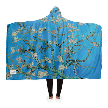 Van Gogh Almond blossoms Hooded Blanket