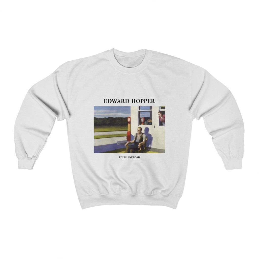 Edward Hopper Four lane road Sweatshirt