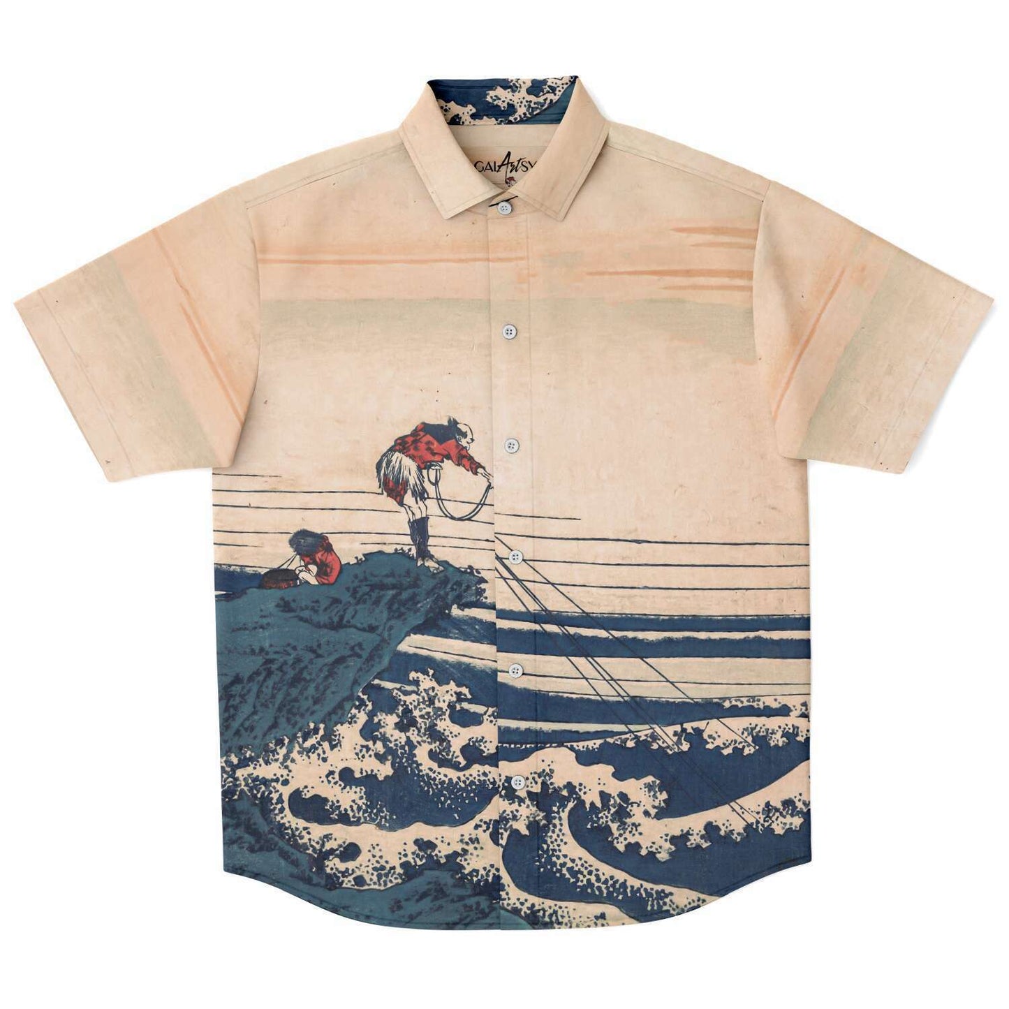 Hokusai Kajikazawa in Kai Province BUTTONED SHIRT