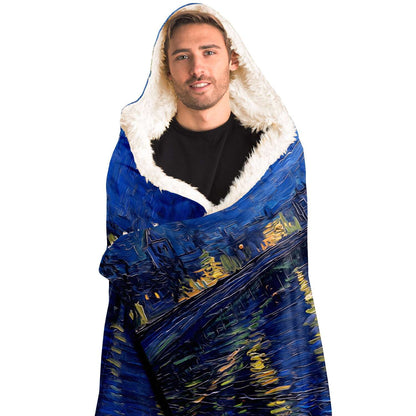 Van Gogh Starry Night Hooded Blanket