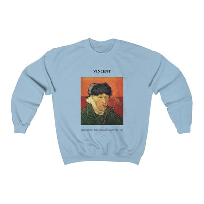 Vincent van Gogh Self-Portrait with Bandaged Ear and Pipe Sweatshirt