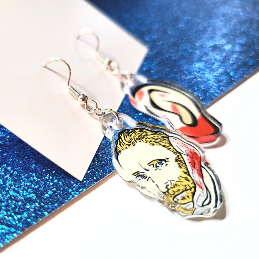 Van Gogh Acrylic Earrings