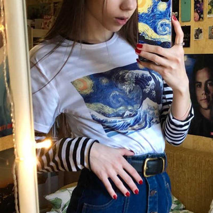La ola estrellada de kanagawa