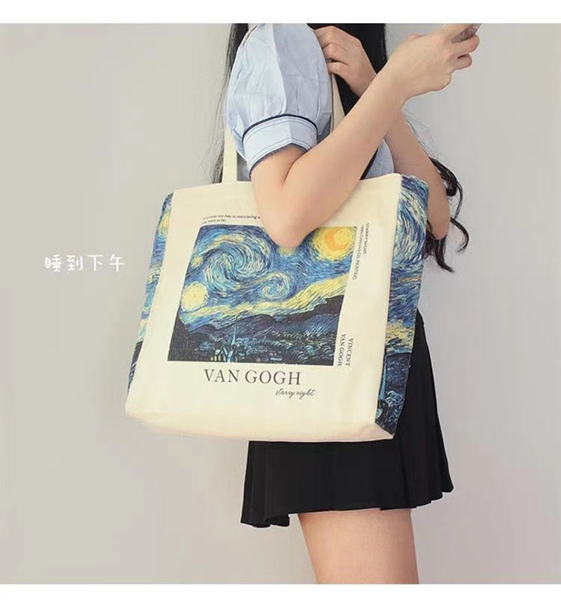 Van Gogh Artsy Tote bags