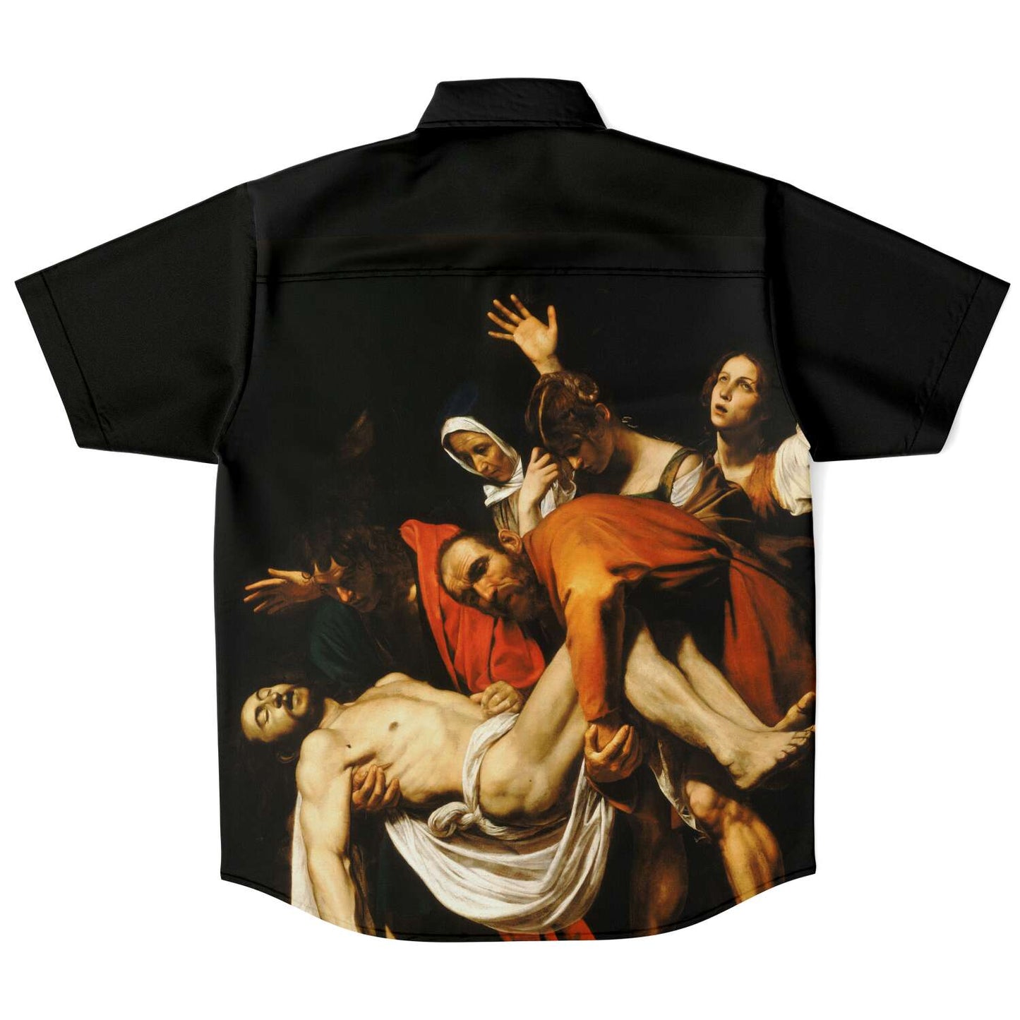 CARAVAGGIO THE ENTOMBMENT OF CHRIST BUTTONED SHIRT