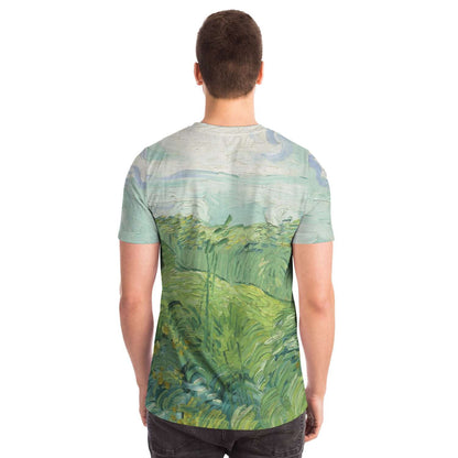 Van gogh green field T-shirt