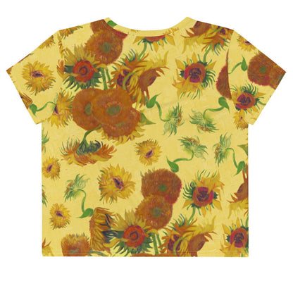 Van gogh sunflowers crop top