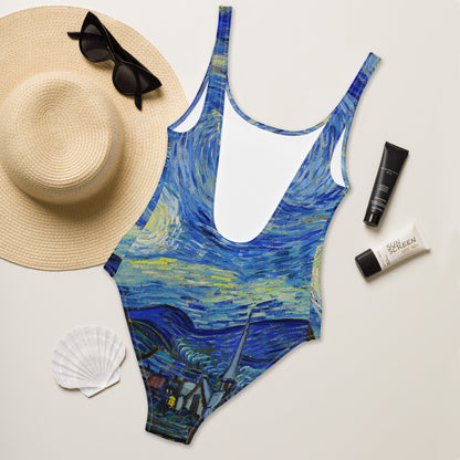 Vincent van Gogh The Starry Night  One-Piece Swimsuit