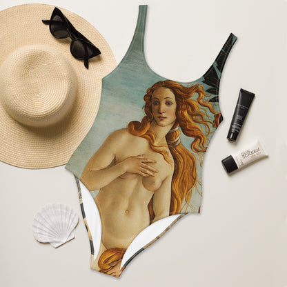 Sandro Botticelli The Birth of Venus One-Piece Swimsuit