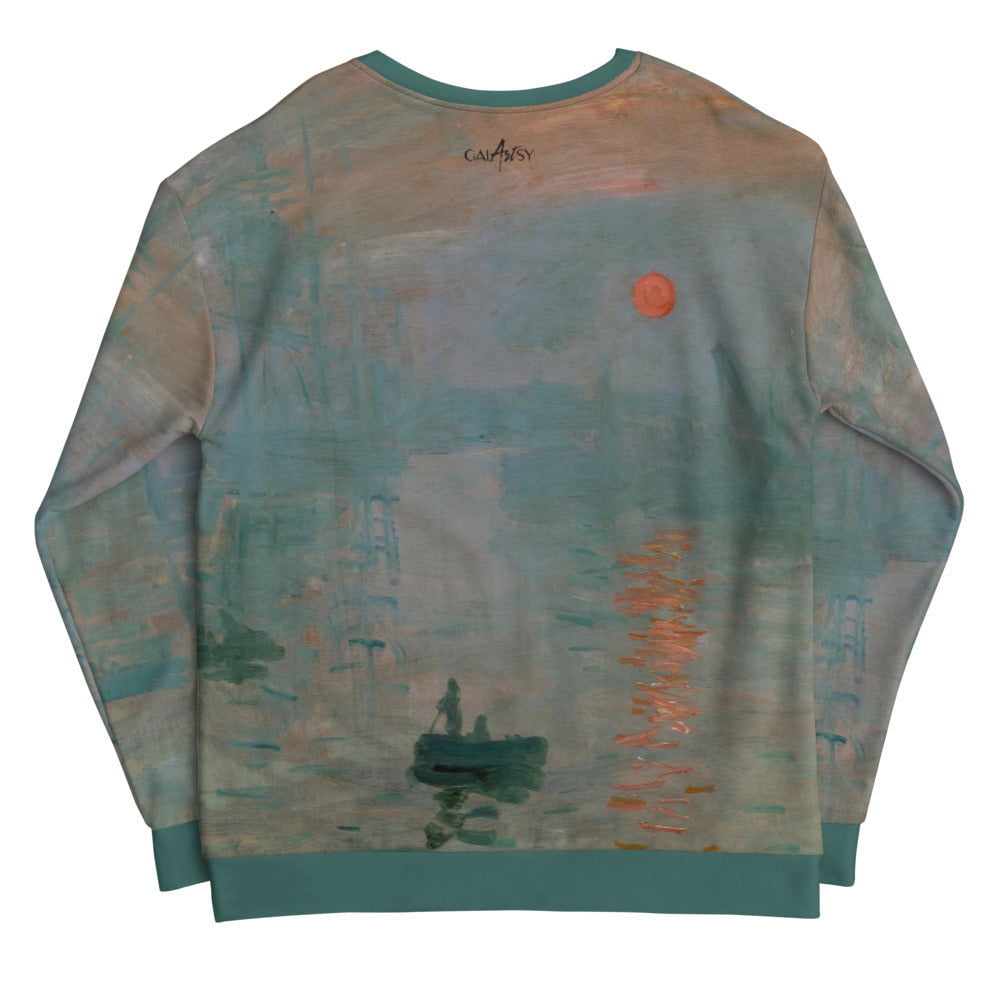 claude monet sunrise impression Sweatshirt