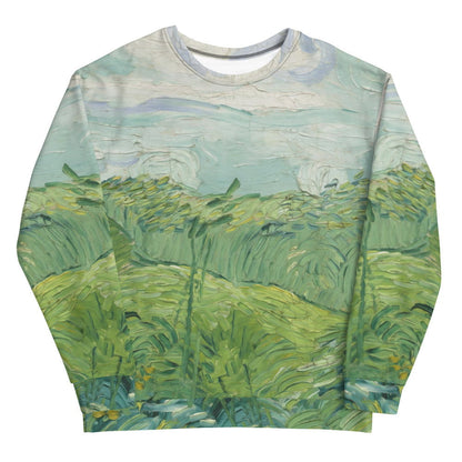 Van gogh green field Sweatshirt