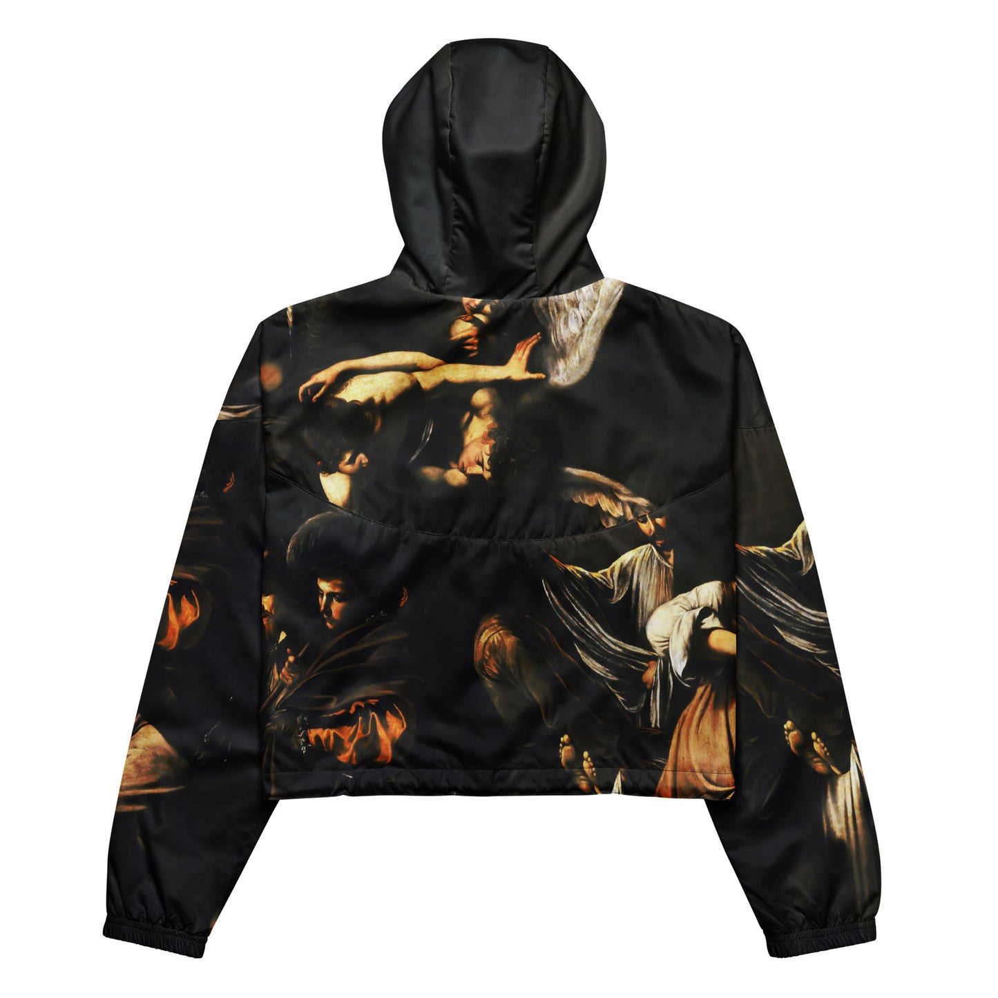 The Seven Works of Mercy Caravaggio cropped windbreaker