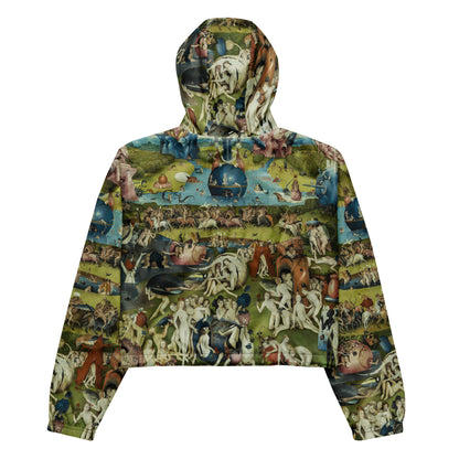 Bosch The Garden of Earthly Delights cropped windbreaker