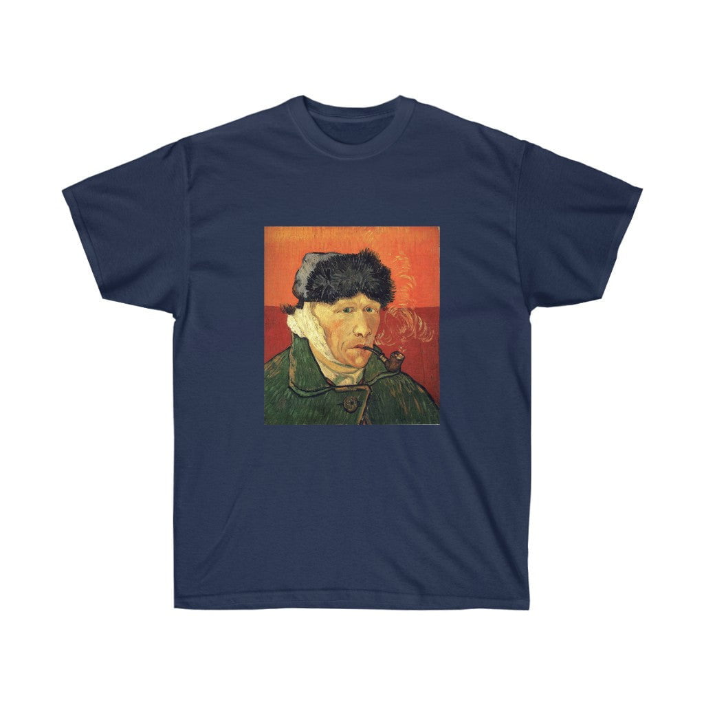 Vincent van Gogh Self-Portrait with Bandaged Ear and Pipe T-shirt