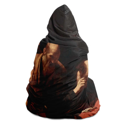 CARAVAGGIO Death of the virgin Hooded Blanket