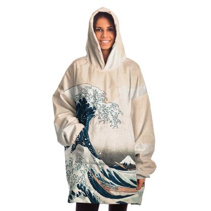 The Great Wave off Kanagawa Hokusai Snug Hoodie