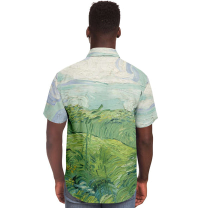 Camisa abotonada campo verde van gogh