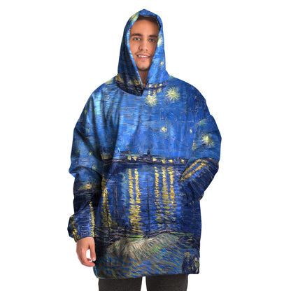 Starry night over the rhone Van Gogh Snug Hoodie