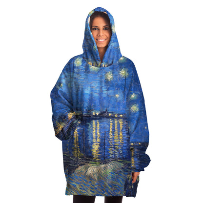 Starry night over the rhone Van Gogh Snug Hoodie